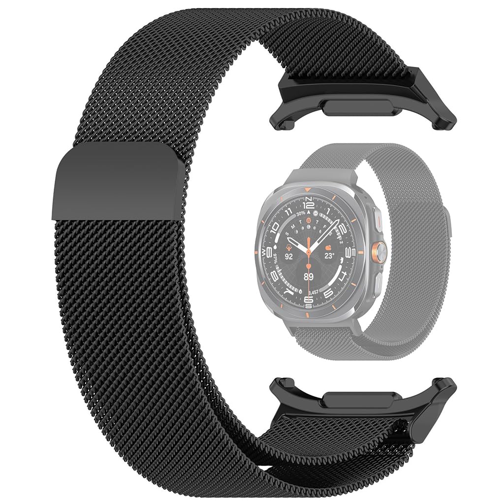 ZORBES Stainless Steel Mesh Magnetic Watch Band for Samsung Galaxy Watch7 Ultra 47mm (2024) Fashion Unisex Magnetic Clasp Strap for Samsung Galaxy Watch Band for Man and Women ZORBES Stainless Steel Mesh Magnetic Watch Band for Samsung Galaxy Watch7 Ultra 47mm (2024) Fashion Unisex Magnetic Clasp Strap for Samsung Galaxy Watch Band for Man and Women